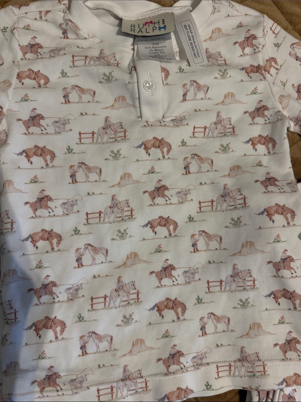 Toddler Ruth & Ralph Horse-Print Pajama Set - Picture 2 of 2
